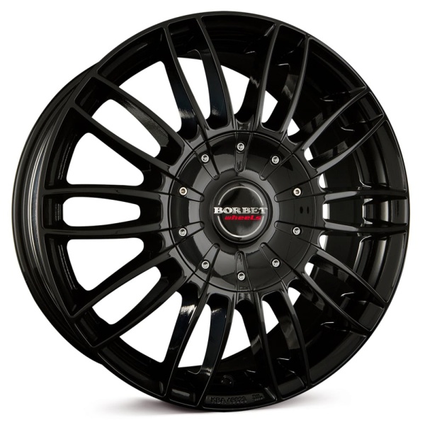 17'' Borbet CW3 Glossy Black Alloy Wheels