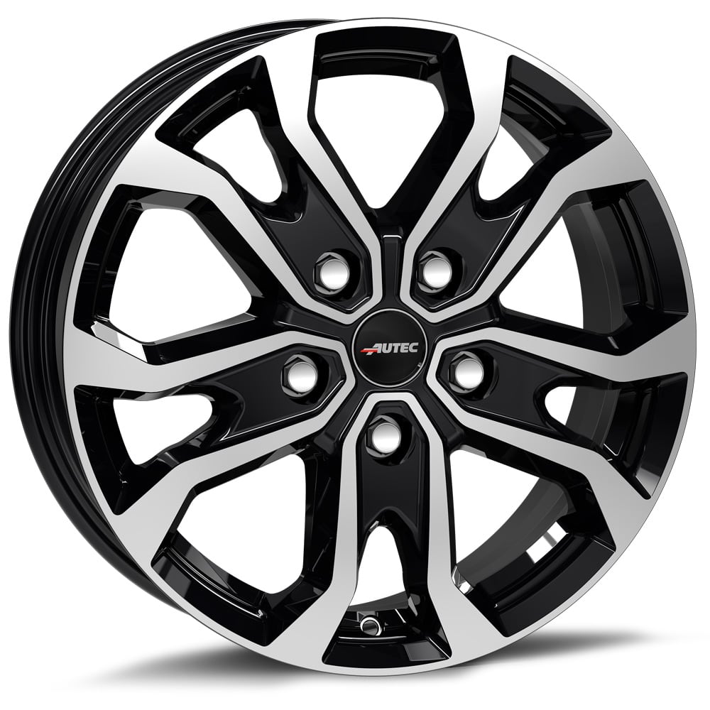 16'' Autec Kiso Black Polished Alloy Wheels