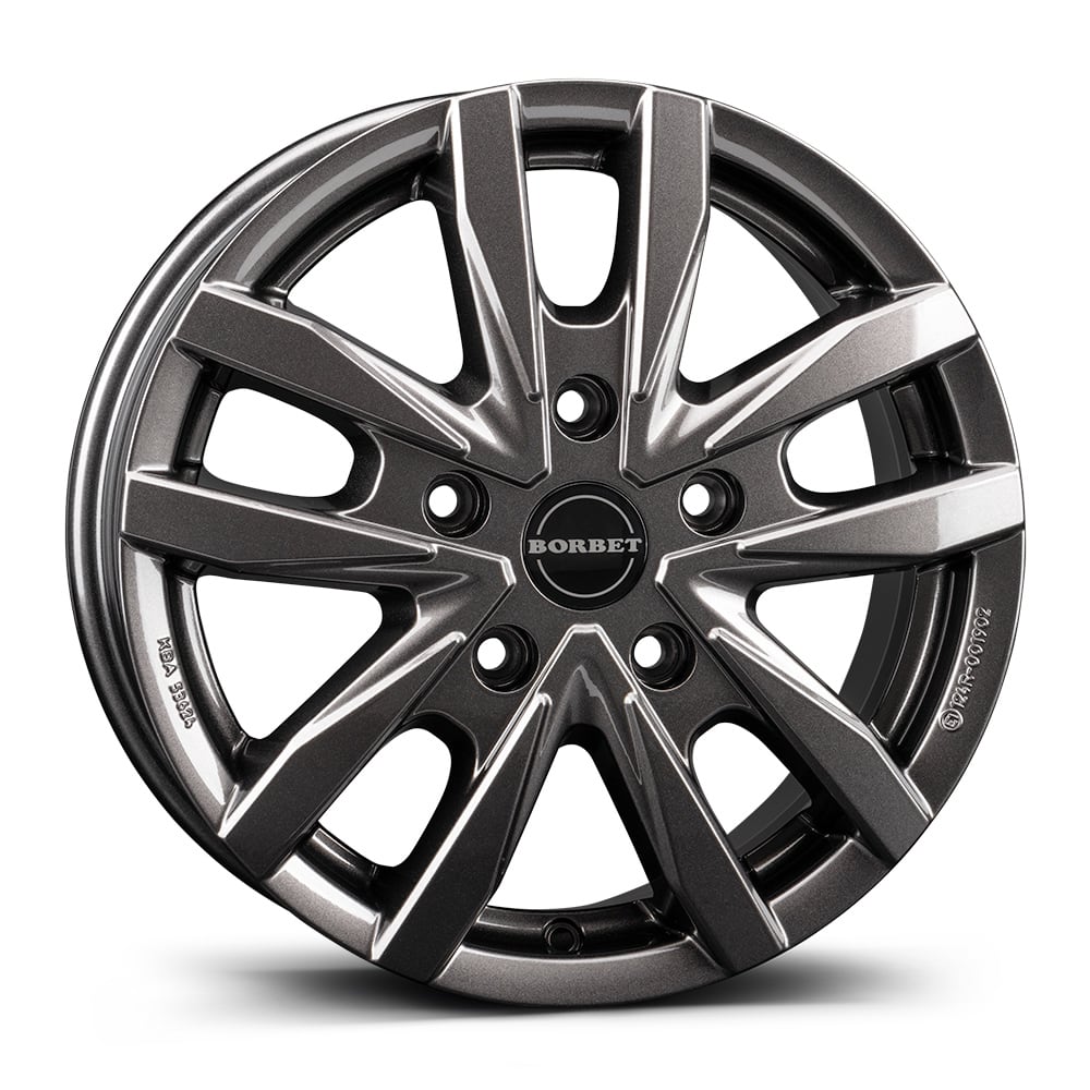 16'' Borbet CW5 Mistral Anthracite Glossy Alloy Wheels