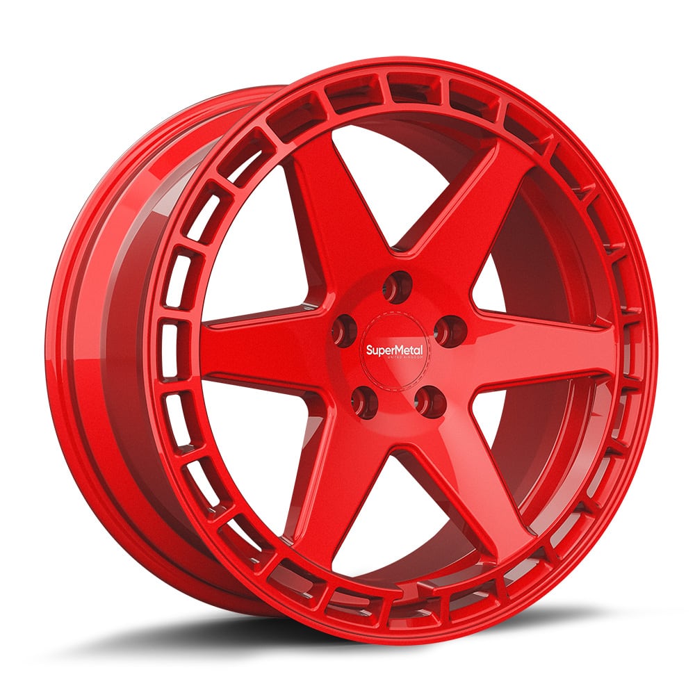 20'' SuperMetal Charger Revolution Red Alloy Wheels