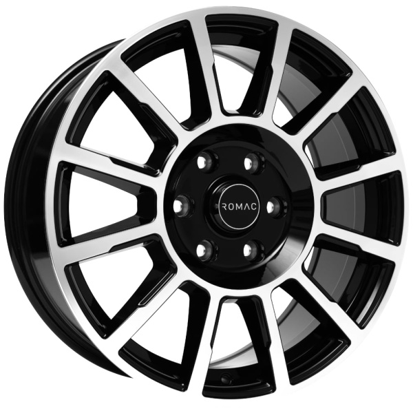 18'' Romac Stealth Black Polished Alloy Wheels