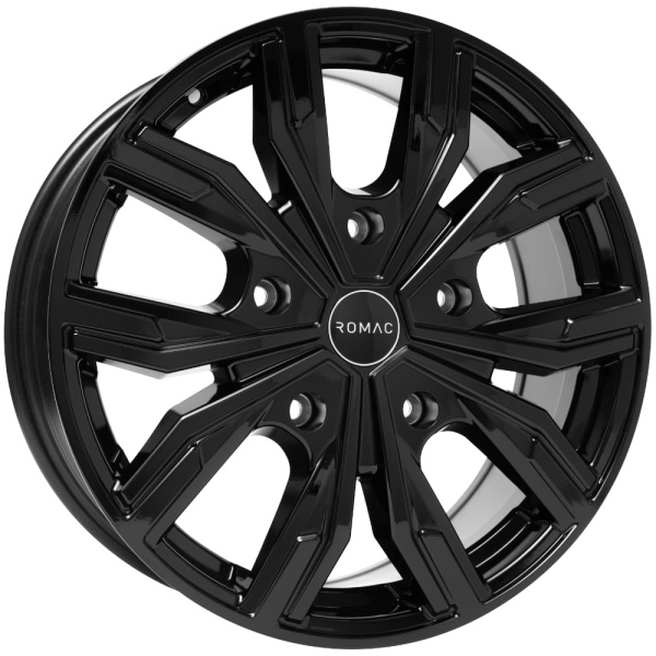 16'' Romac Torque Gloss Black Alloy Wheels