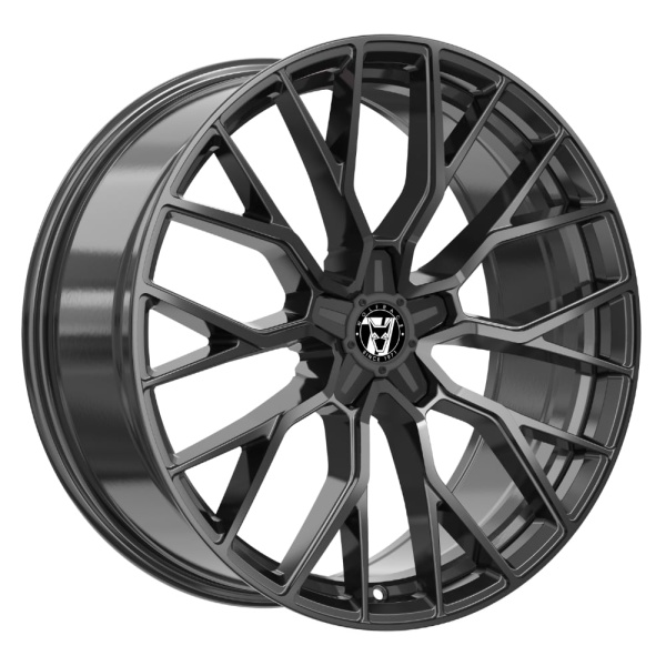 18'' Wolfrace 71 Munich GTR Black Edition Gloss Raven Black Alloy Wheels