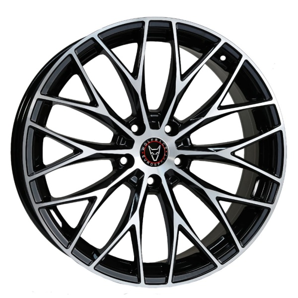 20'' Wolfrace Eurosport Wolfsburg Gloss Black Polished Alloy Wheels