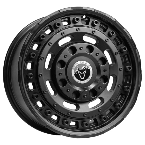 17'' Wolfrace Explorer Slotmag Matt Black Alloy Wheels